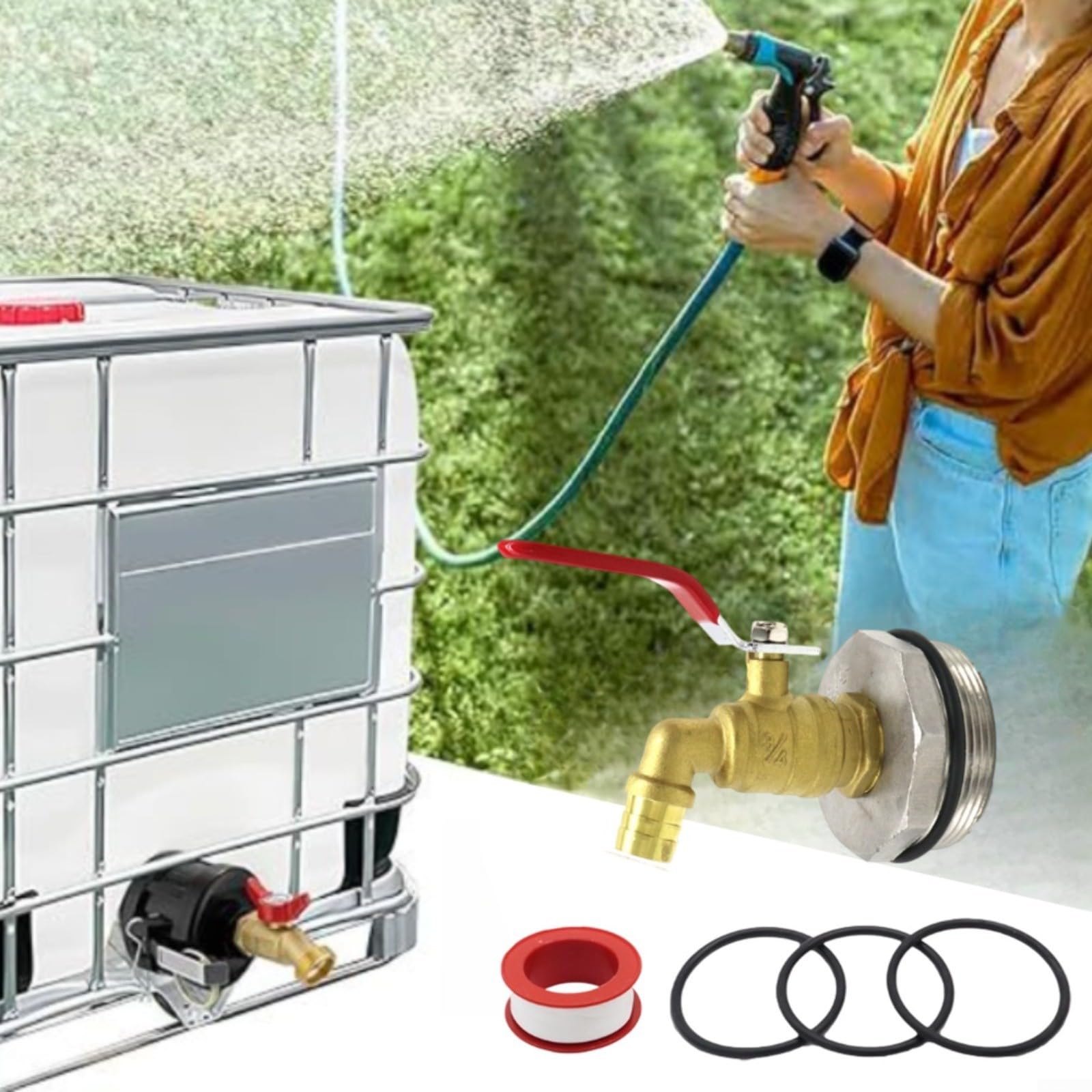 Trayne Robinet de distribution pour fûts d'huile de 200 L, construction en laiton, sortie de 15 mm de diamètre, design résistant aux fuites