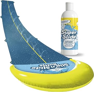 Original Cup  | XXL Giant Slip'n Slide Pack | 1 Double Track Slide Mat 10 Meters + 1 Liter 100% Natural Extra-Sliding Soap | Premium Quality | Slip'n Slide Water Games 100% Fun