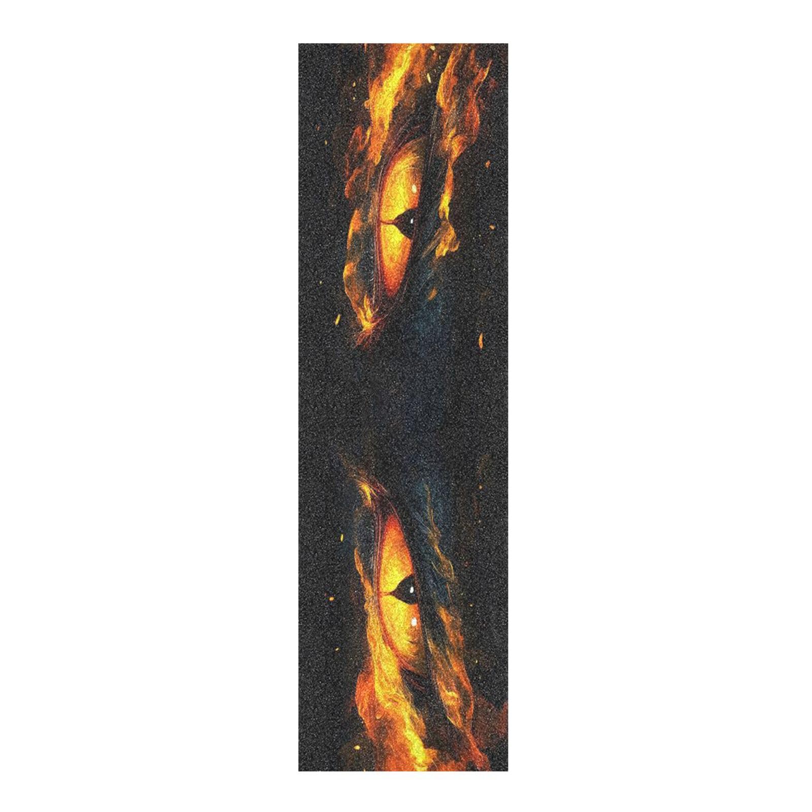 CZXW Angry Fire Dragon Eyes Skateboard Grip Tape Non-Slip Longboard Griptape Skate Board Tapes Sheet for Decor 44