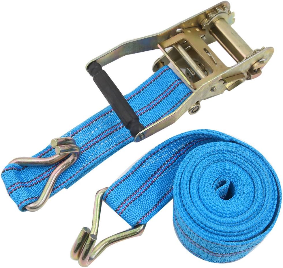 2.2" x 13ft Car Truck Cargo Luggage Ratchet Ratcheting Tie Down Strap Blue (id: d46 4ff 54d 27f dfc