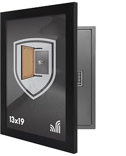 Americanflat 13x19 Concealment Picture Frame with Attached Hinged Hardware - Poster Frame with Plexiglass to Hide In-Wall Safe or In-Wall Storage - Guardian Collection - Hidden Wall Safe Not Included