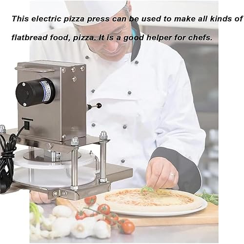 Miniatura 2 de Máquina eléctrica de la prensa de la masa de la pizza, 8.7 in9.8 in11.8 in Manual de la máquina de la prensa de la masa de la pizza de la