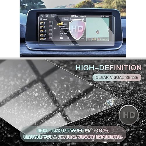 Miniatura 6 de CDEFG Protector de pantalla de vidrio para Telluride: Protector de pantalla táctil para pantalla de automóvil, vidrio templado 9H, antiarañazos