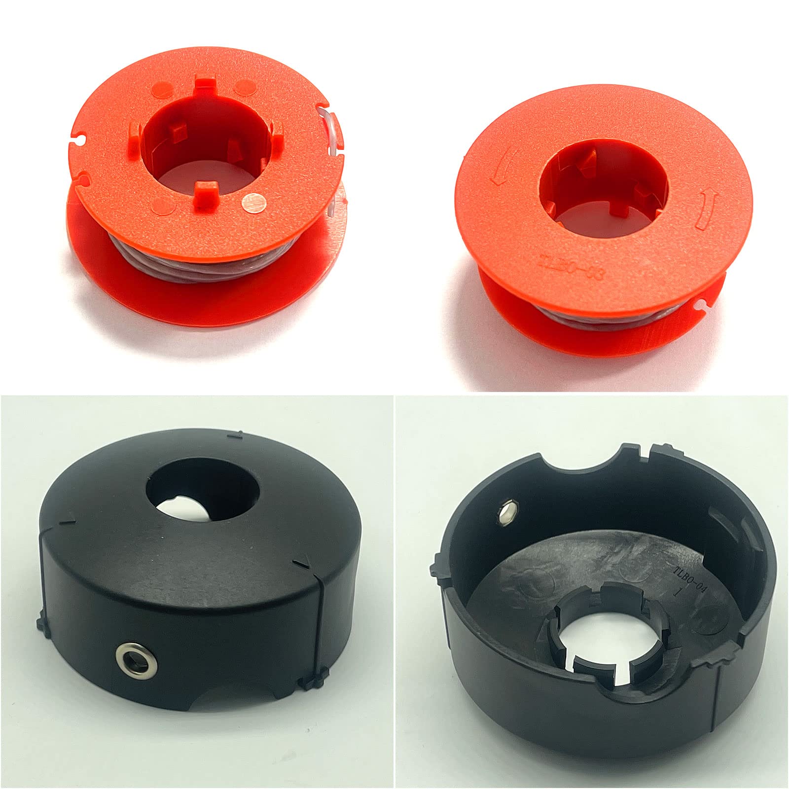 CDIYTOOL F016800175 Bobina desbrozadora Φ1,6 mm, 8 m, para Bosch Art 23 26 30 COMBITRIM EASYTRIM Carrete línea Repuesto Alambre, Carrete Recortadora césped con Cubierta F016L71088