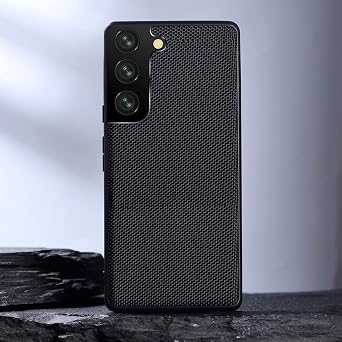 Fashionable Luxury Phone Case for Samsung Galaxy S22 S21 S20 Plus Ultra S10 Note 20 Ultra A73A53A33 A13A72A52 Woven Nylon TPU Cover - black-For Samsung A52