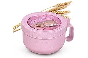 Microwave Soup Mug with Lid, Microwave Safe Mug for Ramen Noodles, Soup,...