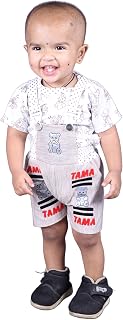 Yuvina Fashion Buy Toddler Girls' Cartoon Print T-Shirt and Overalls Set Price In India
