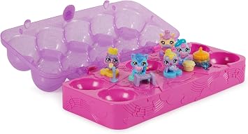Hatchimals Alive Pink & Purple Music Carton, 5 Self-Hatching Eggs, Ages 3+ | Hatch 5 Figures with Water, 11 Musical Accessories, Imaginative Storytelling Play, Birthday Gifts for Kids