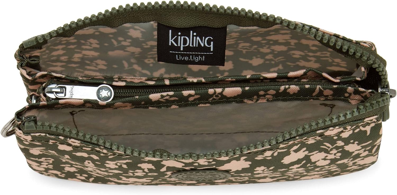 Kipling Women's Creativity Large Pouch, Versatile Cosmetics Kit, Lightweight Nylon Travel Organizer FRESH FLORAL