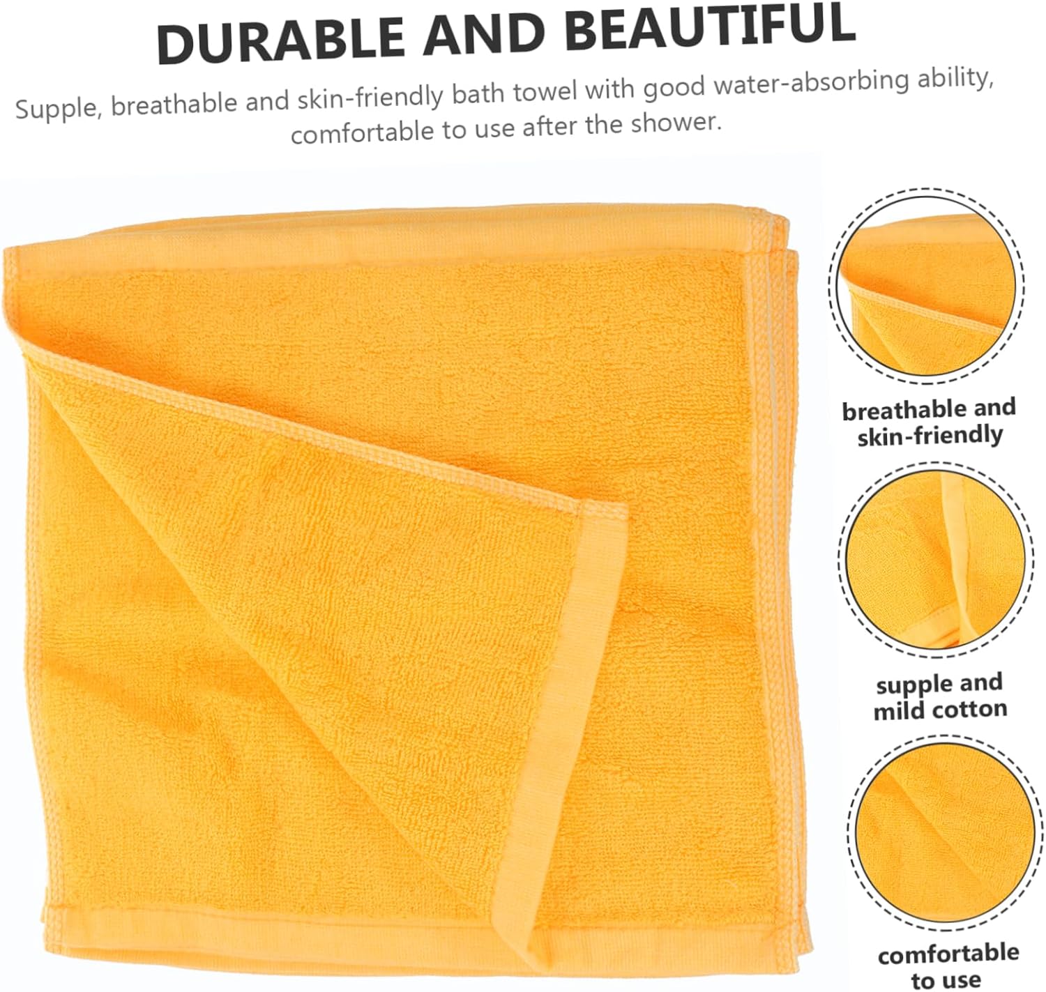 Luxshiny 12pcs Cotton Washcloths Soft Face Bath Towels Thick Guest Towels Absorbent Comfortable Cotton