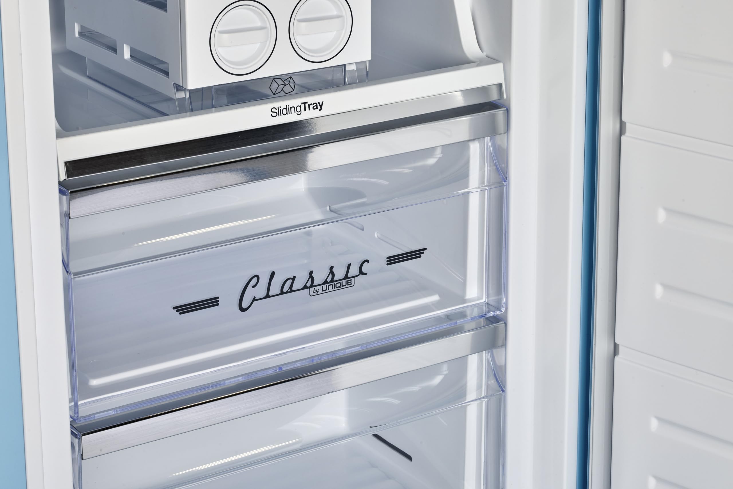 Unique Appliances Classic Retro 12 cu.ft. Bottom Freezer Refrigerator in Creamsicle Orange on Fridge.com