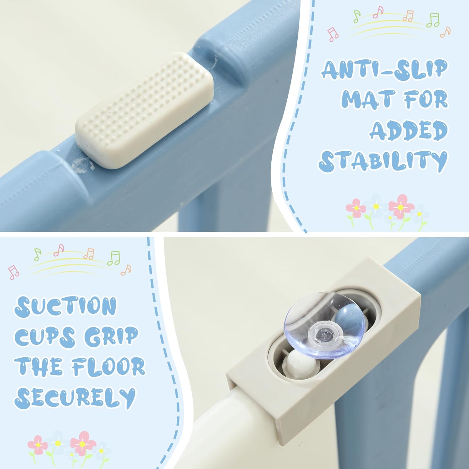 14 Panels Baby Play Pen, Extra Large Baby Playpen, Foldable Astronauts Play Pens for Babies and Toddlers, Adjustable Portable Fence Gate Playpen Yard, Blue