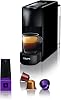 Nespresso Essenza Mini Coffee Machine with Aeroccino, Black by Krups