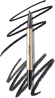 ICONIC LONDON Smokey Eye Duo Eyeliner | Creamy, Easy to Blend 2-in-1 Eyeliner Crayon, Water Resistant, Cruelty Free, Vegan Makeup