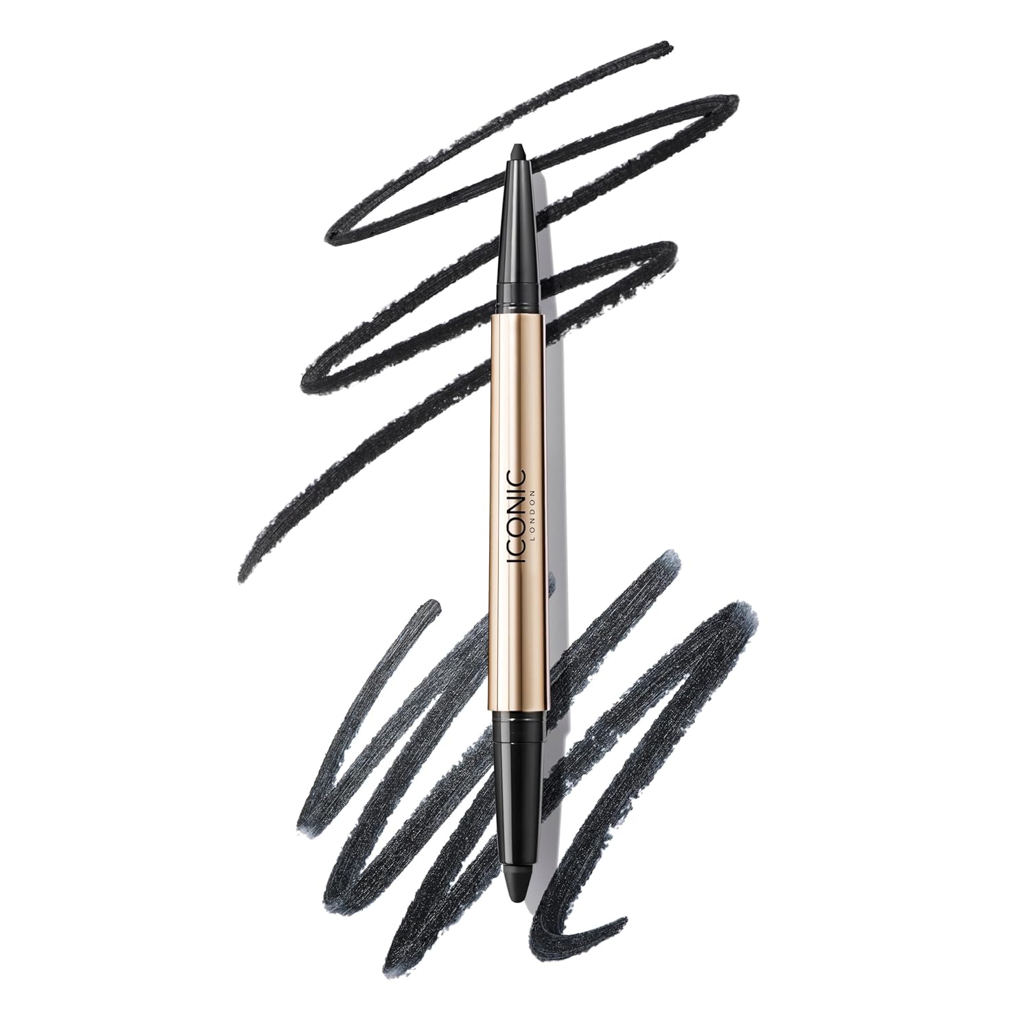 ICONIC LONDON Smokey Eye Duo Eyeliner | Creamy, Easy to Blend 2-in-1 Eyeliner Crayon, Water Resistant, Cruelty Free, Vegan Makeup