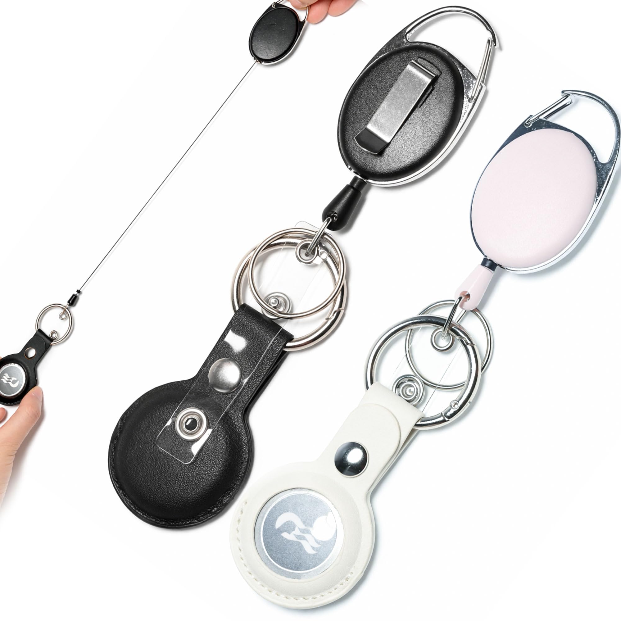 Photo 1 of 2 Pack Princess Cruise Medallion Holder Accessories, Retractable Keychain Badge Reel with Key Ring for Carnival Ocean Medallion, Cruise Line Ship 2026 Accessory for Men Women, Black/White