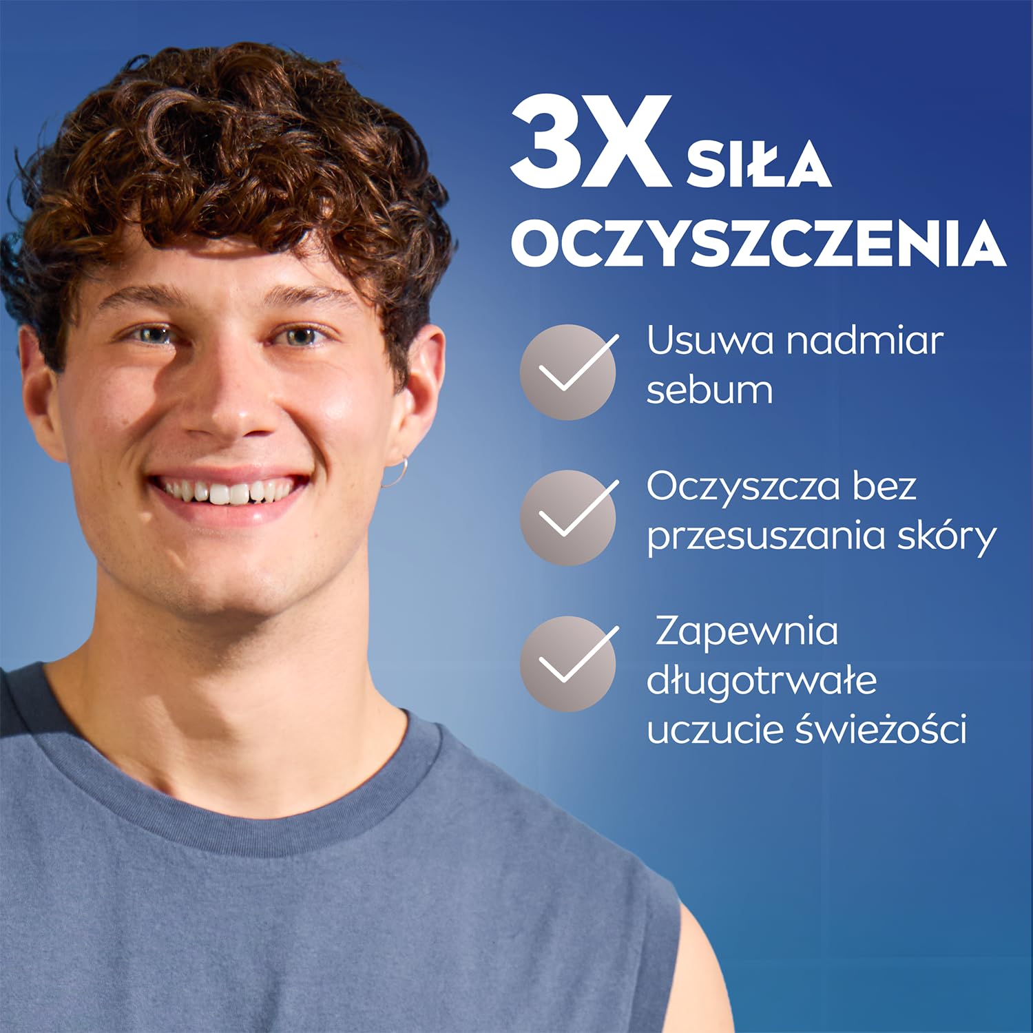 NIVEA MEN Hydrocare Żel do mycia twarzy dla mężczyzn XXL 150 ml