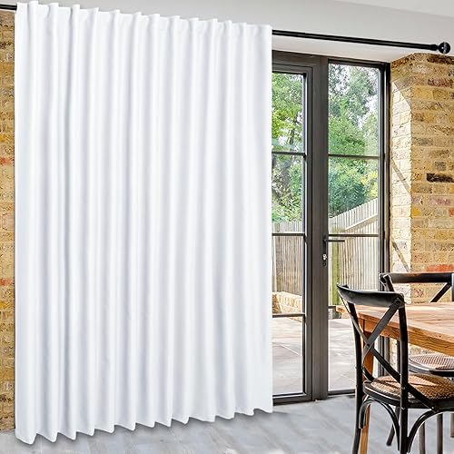 Miniatura 64 de DWCN Cortinas para puerta corrediza de patio - Cortinas extra anchas para puerta de vidrio, panel de cortina divisora de habitación con privacidad