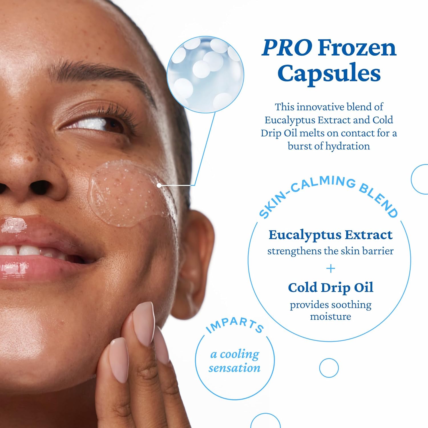belif Aqua Bomb Frozen Gel Cream - Cooling Relief with Panthenol & Niacinamide - Daily Soothing & Hydrating Moisturizer, Depuff with Caffeine, Lightweight, Korean Skincare, 1.69 fl oz