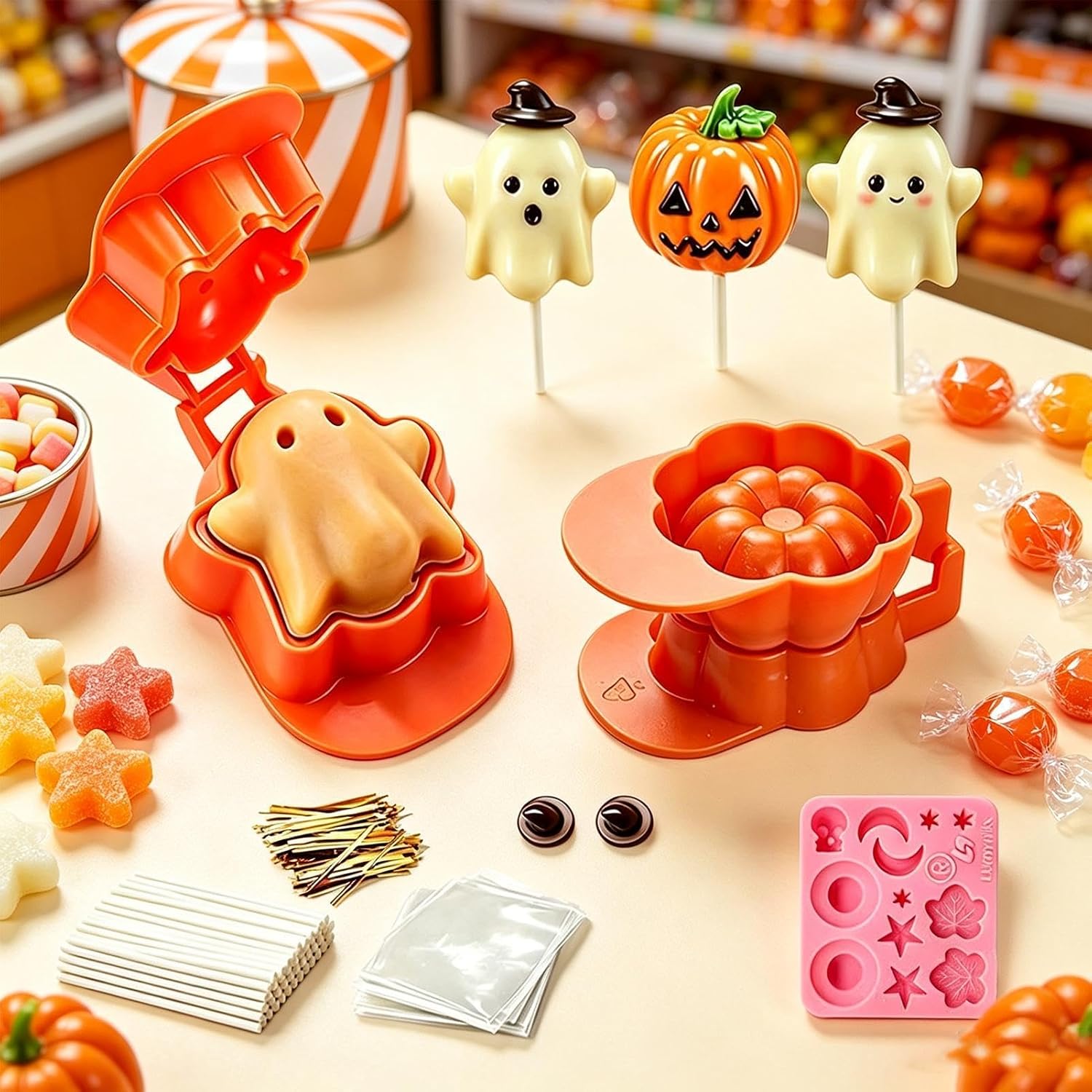 Halloween Cake Pop Mold, Seasonal Cakesicle Baking Moulds, Festive Dessert