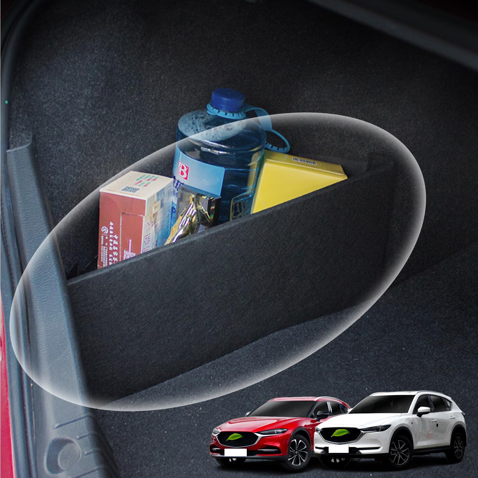 Amazon.com: Car Fiber Rear Trunk Organizer Side Divider Liner