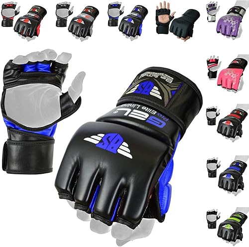 Miniatura 1 de Guantes de MMA, guantes de kickboxing UFC, guantes de entrenamiento de MMA, equipo de entrenamiento de artes marciales mixtas, guantes de