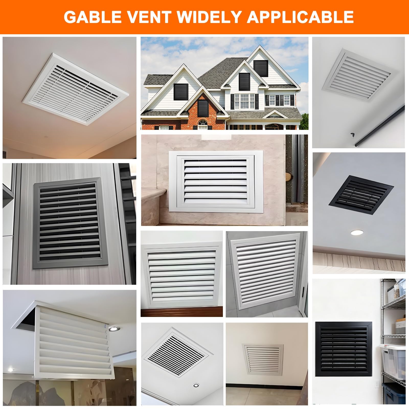 Aluminium-Rückluftgitter mit abnehmbarem Filternetz, 45 Grad, feste Lüftungsschlitzabdeckung für Deckenwand, Badezimmer, Wohnmobil, Dachbodensysteme, 15,2 x 15,2 cm, Schwarz
