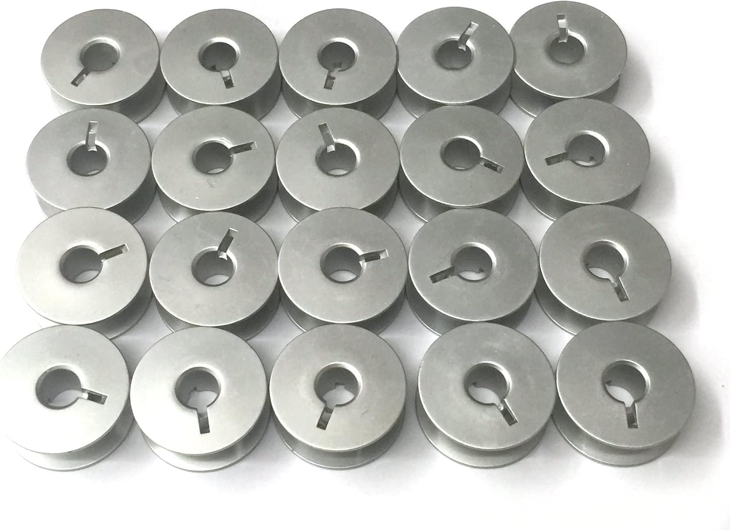 Cutex 20 Aluminum Bobbins Compatible with Juki Tl-98q Tl-2010q / Janome 1600p Series Sewing Machines