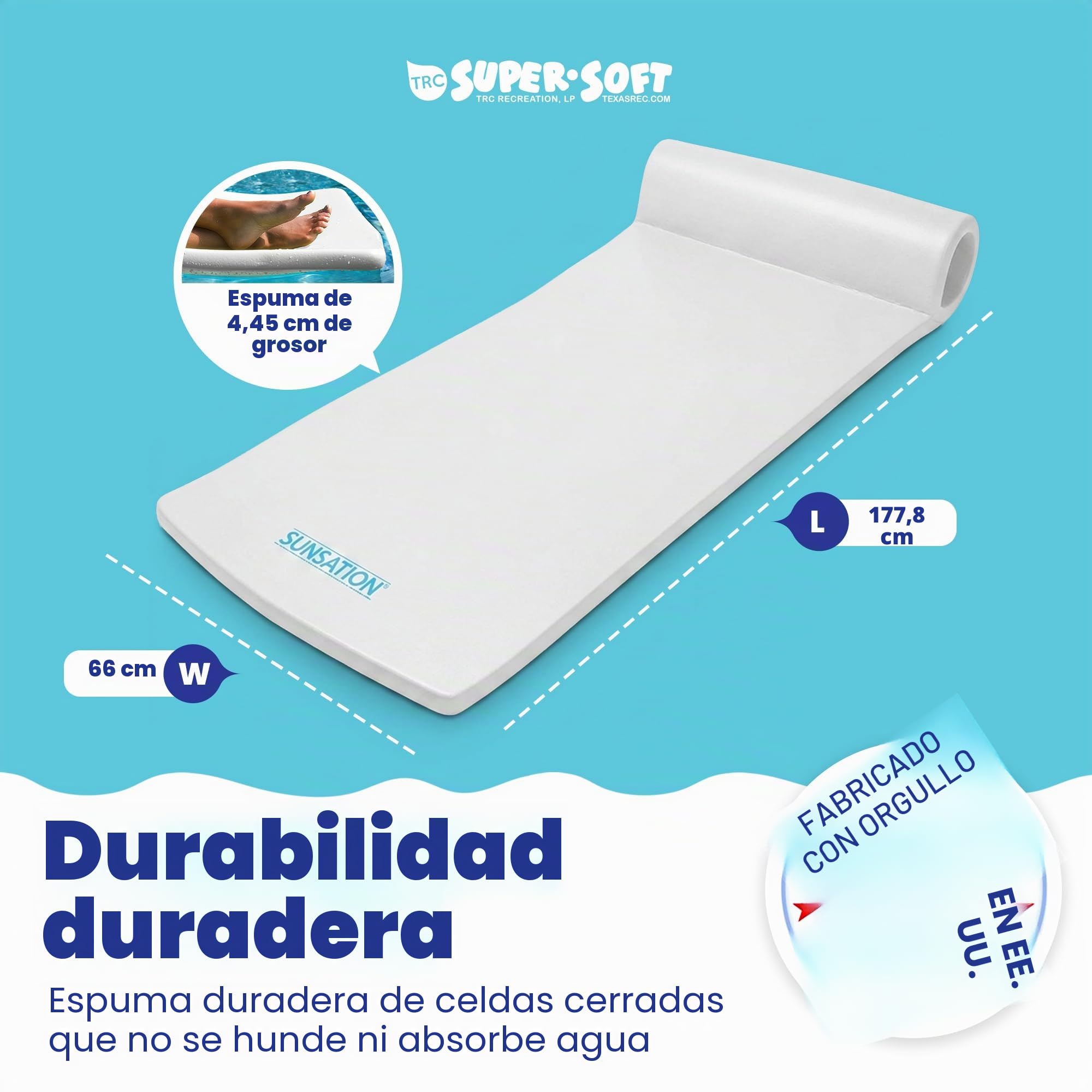 TRC Recreation Sunsation - Flotador para Piscina
