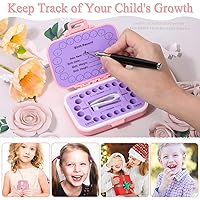 Vista 4 de Soportes de dientes para recuerdo de niños, caja de recuerdo de dientes de bebé, protector de dientes, contenedor de dientes para dientes perdidos