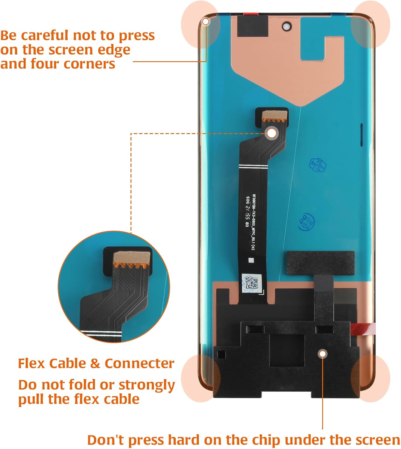 A-MIND for Huawei Nova 9 NAM-AL00 NAM-LX9 LCD Display Touch Digitizer (Original) Screen Replacement Full Assembly Repair Kits with Tools