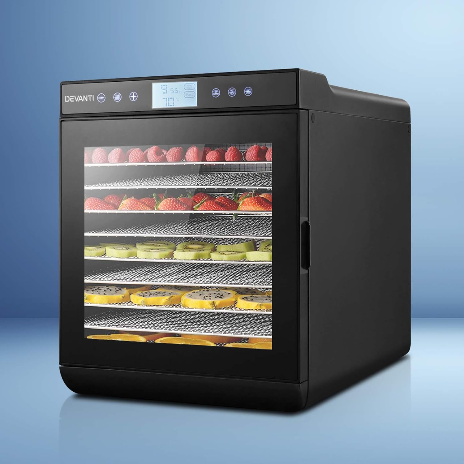 Devanti Food Dehydrator, 10 Trays 700W Electric Excalibur Dehydrators