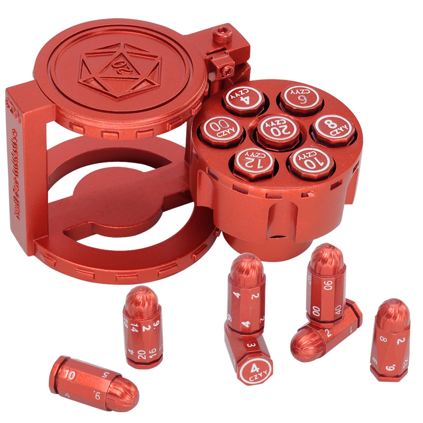 Snapklik.com : CZYY Metal Polyhedral Bullet Dice Set Of 7