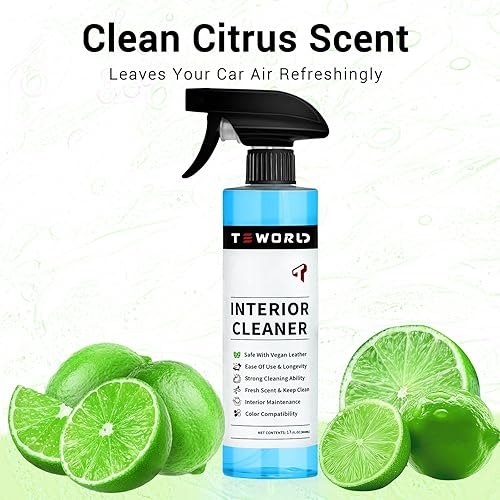 Miniatura 6 de Limpiador y removedor de manchas de asiento Tesla, limpiador de interiores para cuero vegano blanco y negro, kit de limpieza interior para asientos