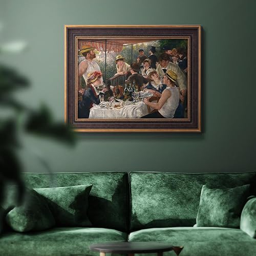 Miniatura 3 de Renditions Gallery Lienzo decorativo para pared, almuerzo de la fiesta en barco, arte abstracto de Pierre-Auguste Renoir para dormitorio, comedor,