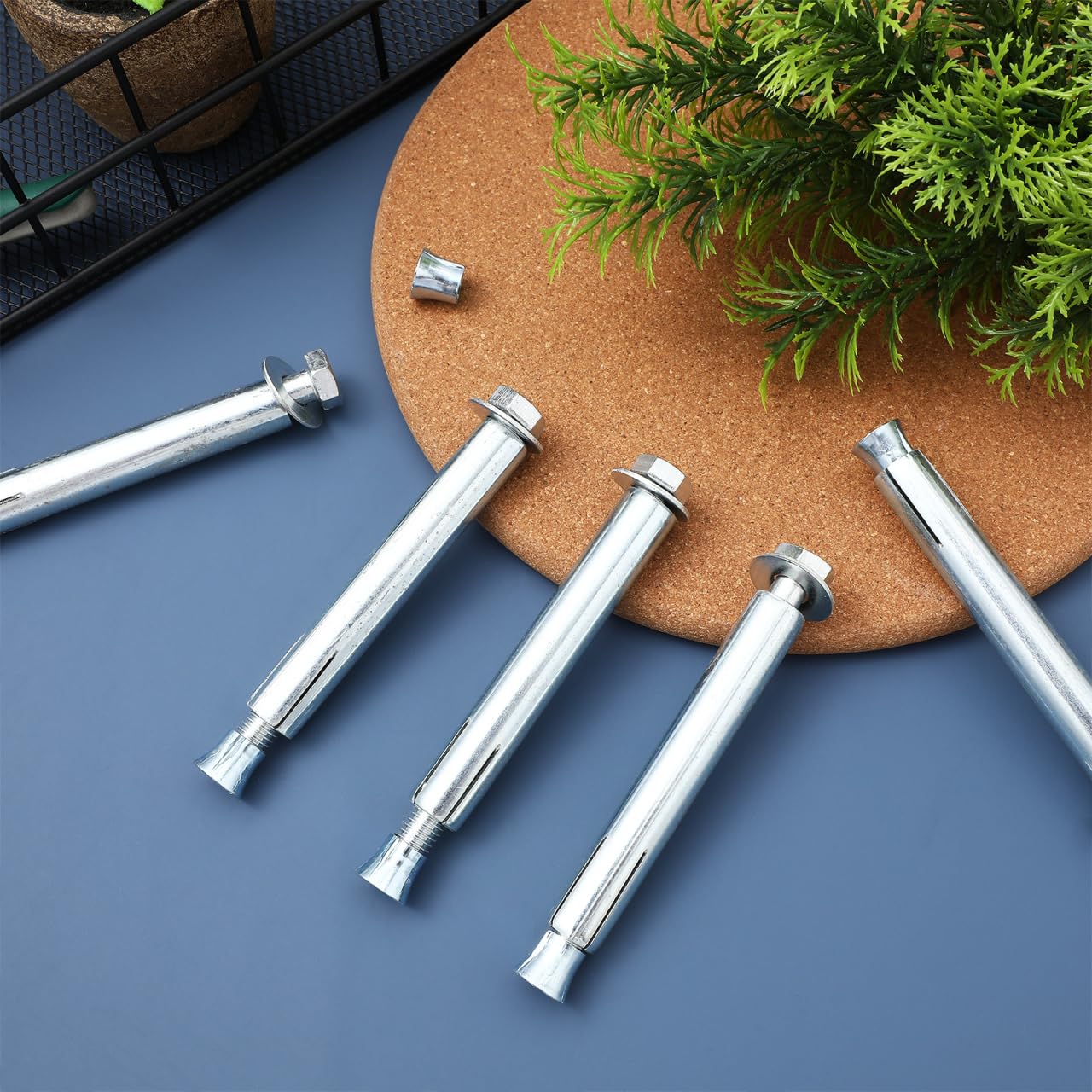 Driveway Bolt Expansion Screws for Speed Bump Installation Concrete Asphalt Ground Screw Anchors 3.7 Inch Expansion Fasteners for Road and Driveway Use
