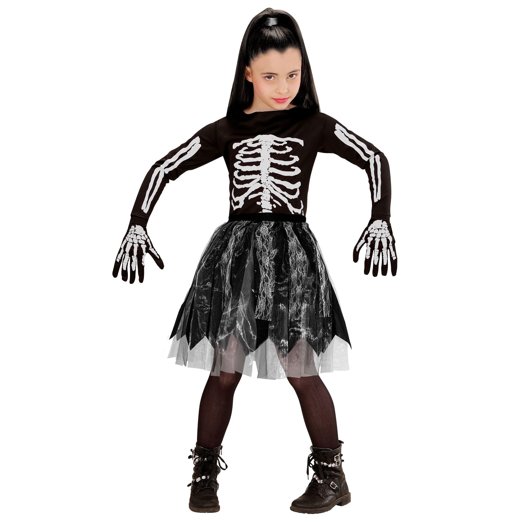 Jupe Halloween Femme - Tulle Noir élastique - Anges Noirs, Squelettes, Fantômes - Idéale Soirée Déguisée