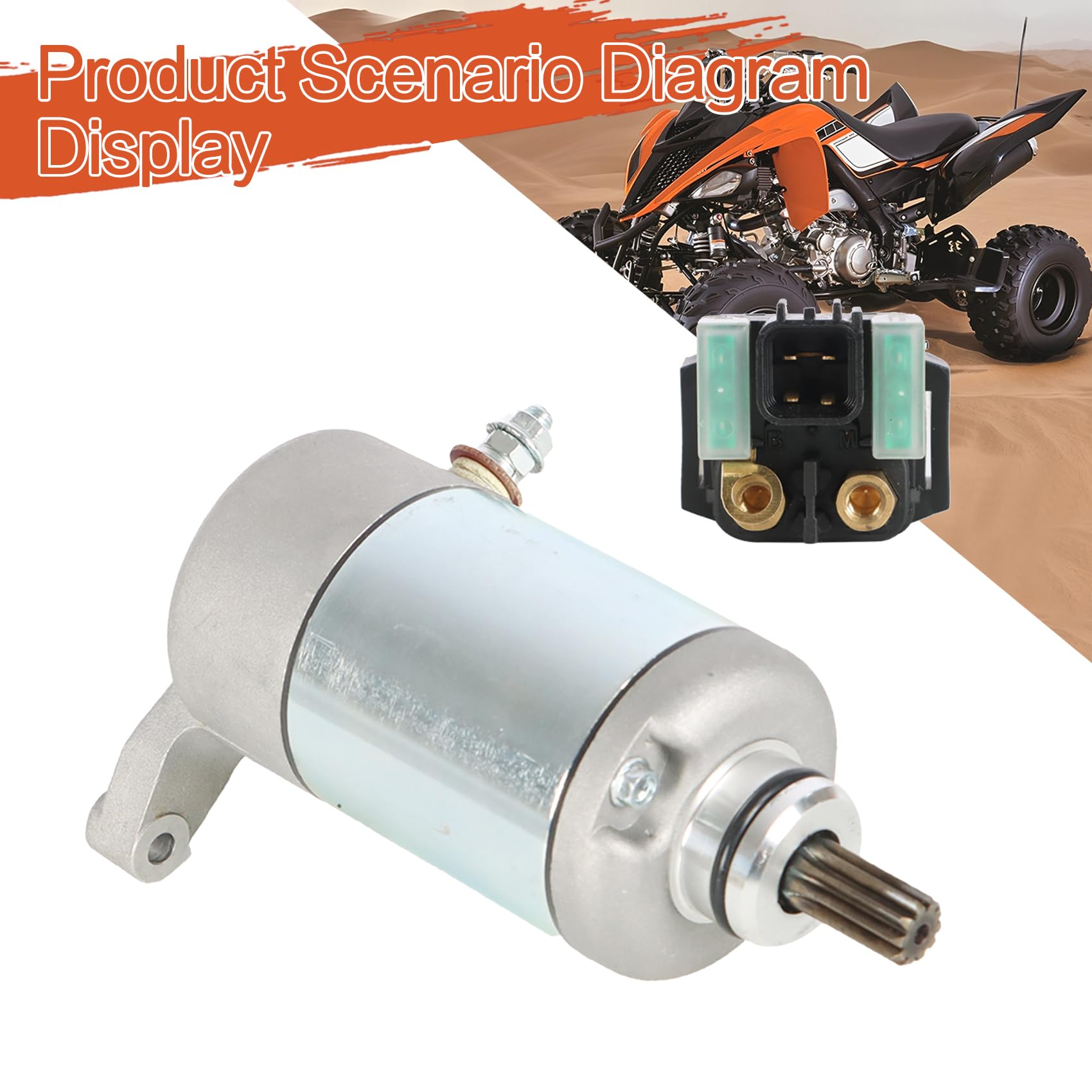 Solenoïde Et Relais Démarreur Pour Suzuki Ozark 250 LTF250 2x4 (2003-2014) - Remplacement Haute Performance
