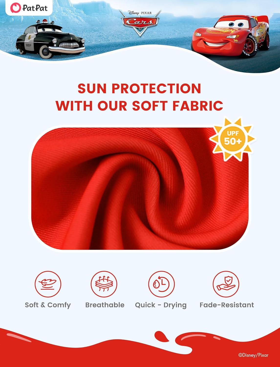 Disney Marvel Spiderman Cars Boy Swimsuit Rash Guard Shirts & Swim Trunk Boys Swim Set Mickey Summer Bathing Suit 2-13 Years - Image 4