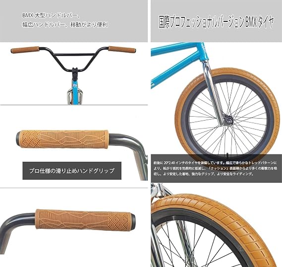 20 Inch BMX Bike Bicycle, Stunt Action BMX Bicycle, Advanced Rider Professional Street BMX Bike, Suitable for Beginner Levels for Adults Children