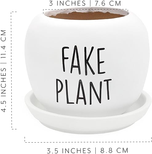 Miniatura 6 de Macetero de planta falsa; pequeño recipiente decorativo de resina para jardinería en interiores y exteriores