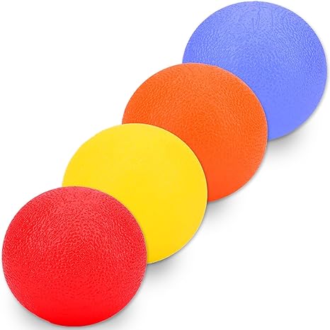 BUSOHA Magnetische Fidget-Bälle Aus Silikon – 4 Stück, Leise Stressbälle Für Erwachsene & Teens, Bei ADHS & Autismus
