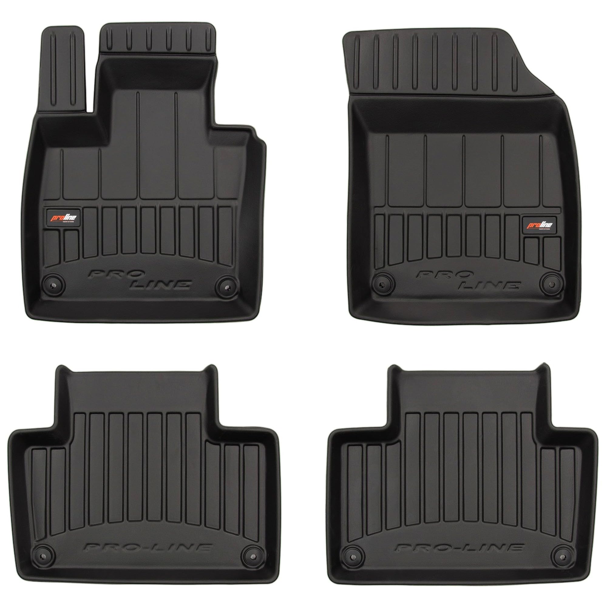 MOTOS Set Tappetini In Gomma E Tappetino Per Bagagliaio Per Volvo XC90 I (2002-2014) - Antiscivolo, Resistenti E Certificati