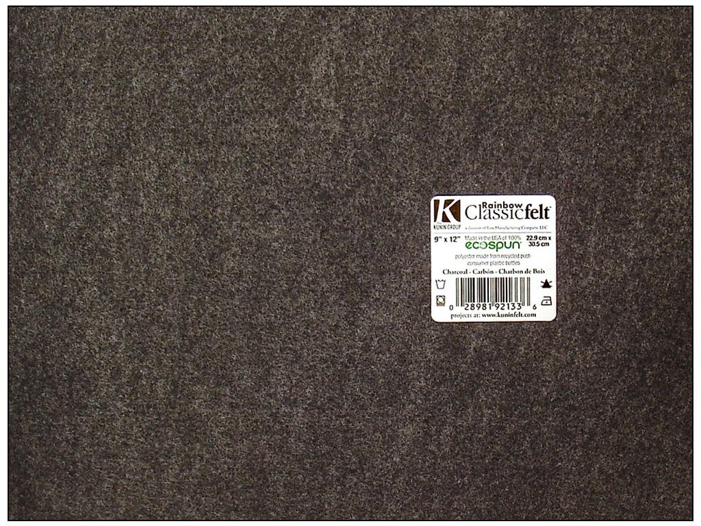 Kunin Classic Felt Sheets - 9 x 12 in. - Charcoal Grey