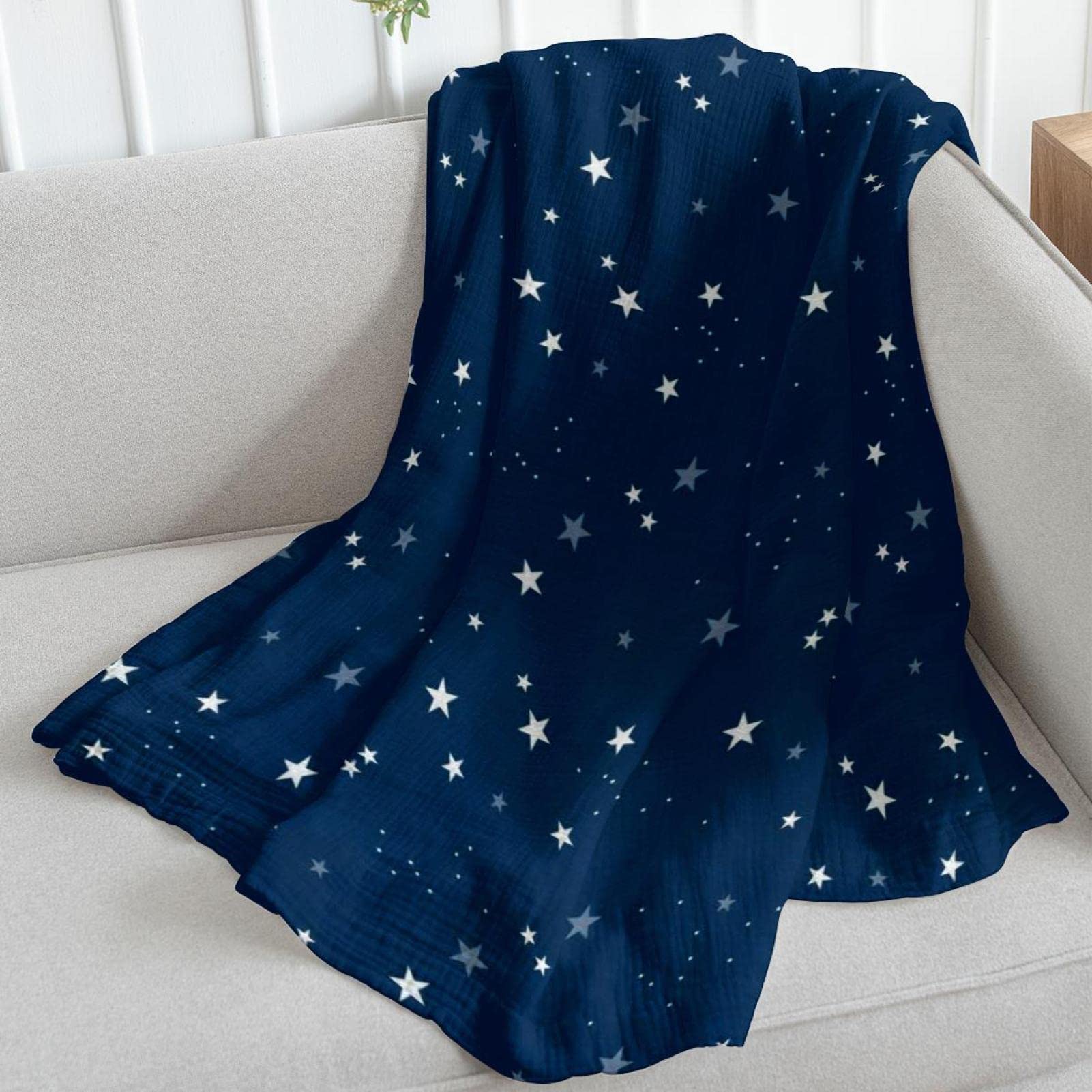 Tafts Plüsch-Fleece-Decke Mit Biesen – Superweich, Kuschelig, Für Couch & Bett, Mitternachtsschwarz