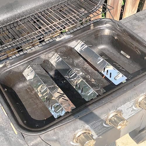 Miniatura 3 de P9156A (paquete de 3) Placa de calor de acero porcelana para parrilla de patio trasero BY13-101-001-11, BY14-101-001-01, GBC1429W, GBC1429W-C,