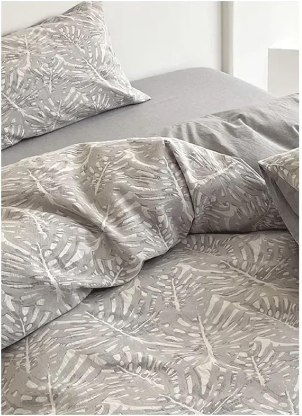 Three Layer Yarn Four Piece Set 100 Cotton Cotton Gauze Bed Sheet, Quilt Cover, Fitted Sheet, Retro Bedding,Bed