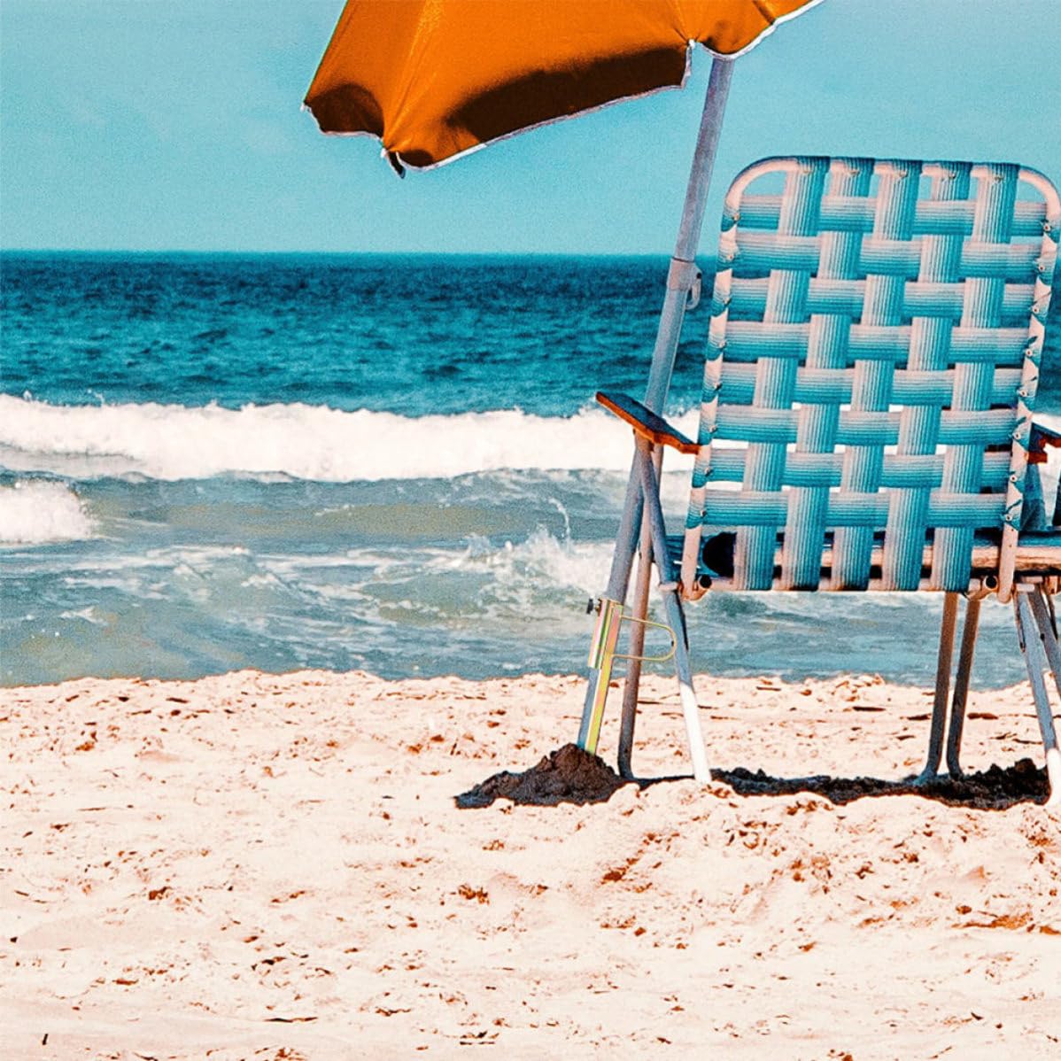 IMIKEYA 2 Stück Robuster Sonnenschirmständer aus Eisen Windfest und Geeignet für Sand oder Lockeren Boden Passend für 25 36mm Stangendurchmesser für Strand und Garten