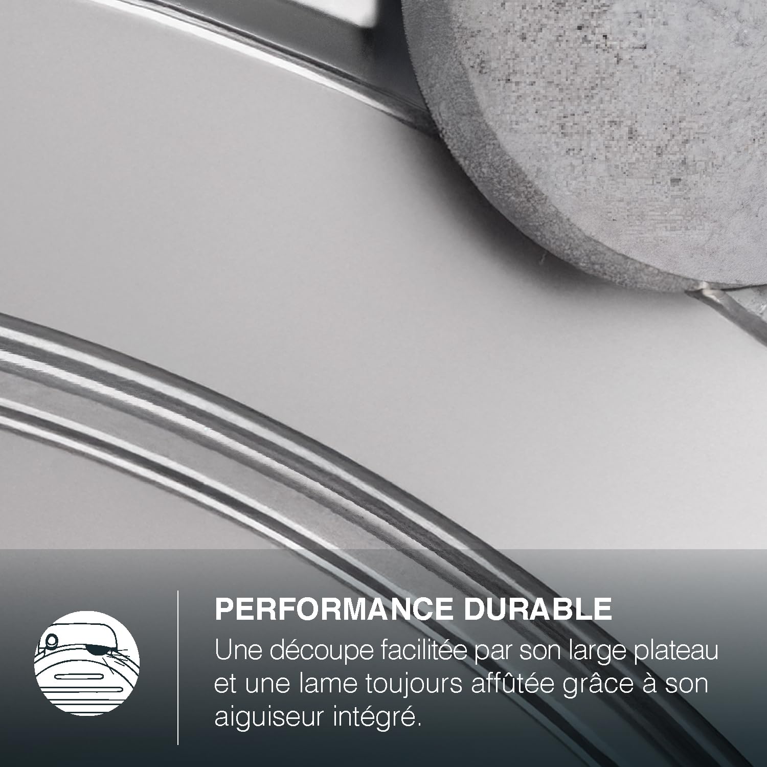 H.Koenig MSX254 Trancheuse électrique à jambon lame italienne 25 cm épaisseur 0-12 mm 282 rpm