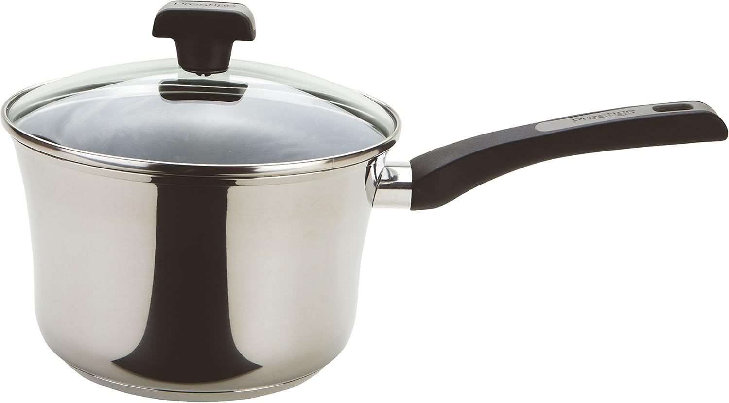 Prestige 3 Piece Set-Silver Durasteel Induction Stainless Steel Saucepan, Set of 3